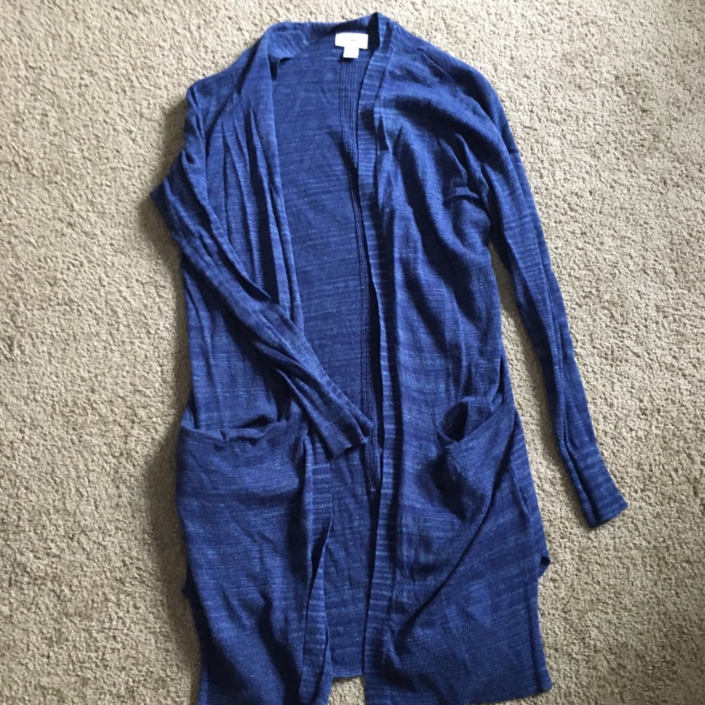 Blue cardigan